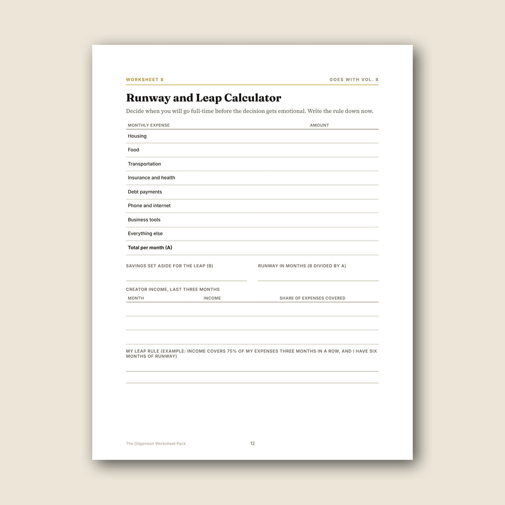 The Gilgamesh Worksheet Pack